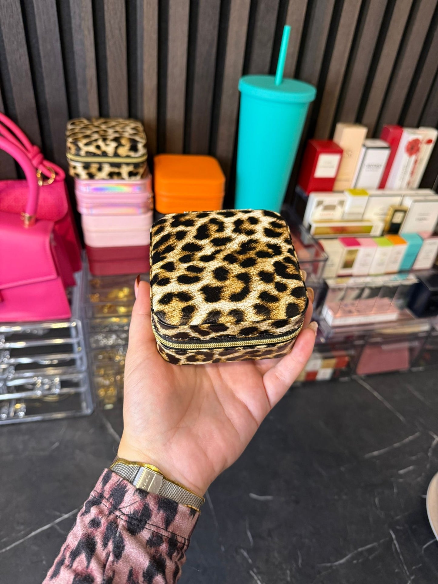 Sieraden bewaardoos cheetah print
