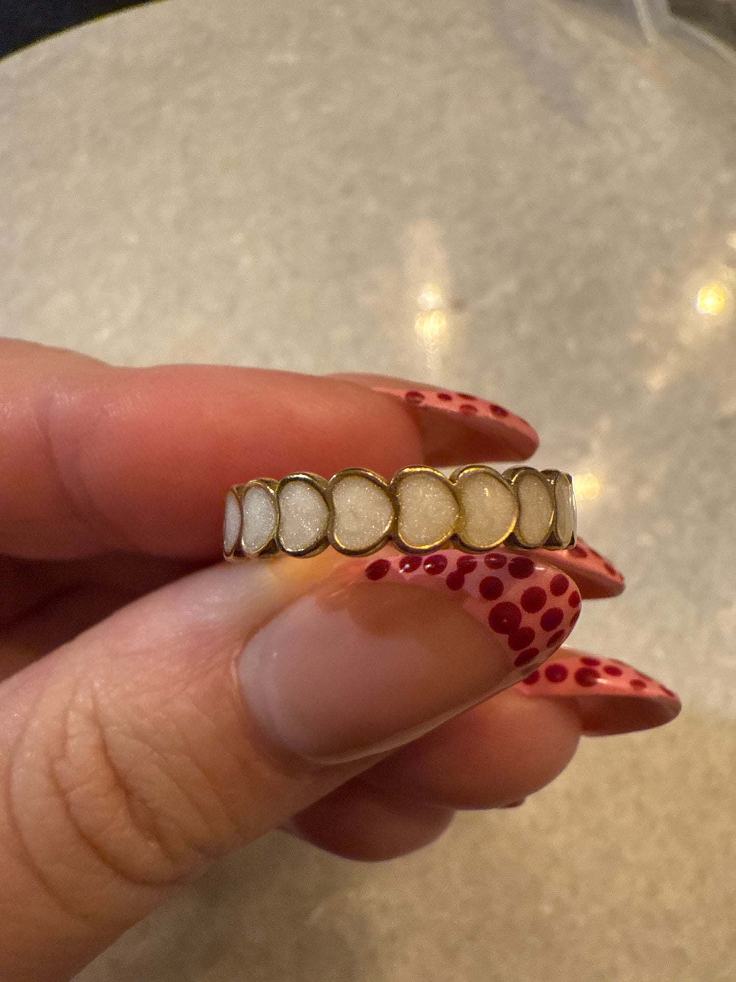 Ring multiple hearts wit goud