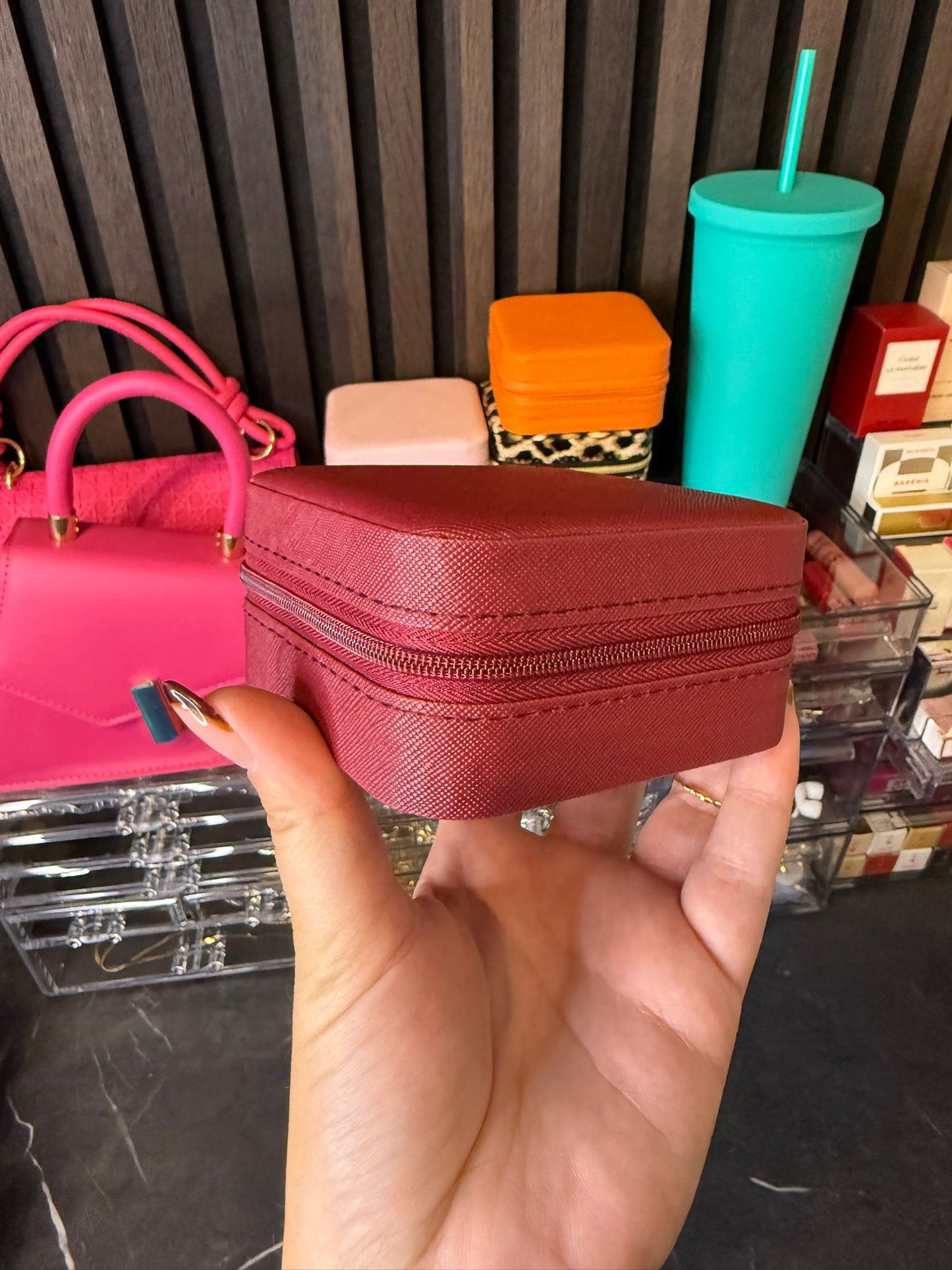 Sieraden bewaardoos rood