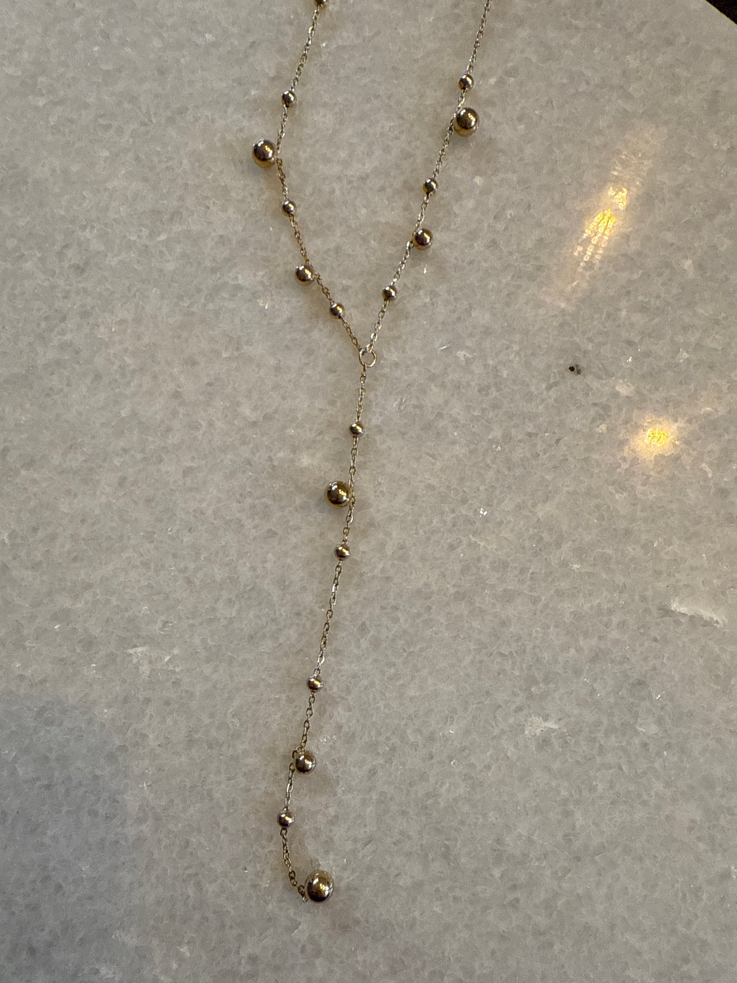 Ketting choker dots goud