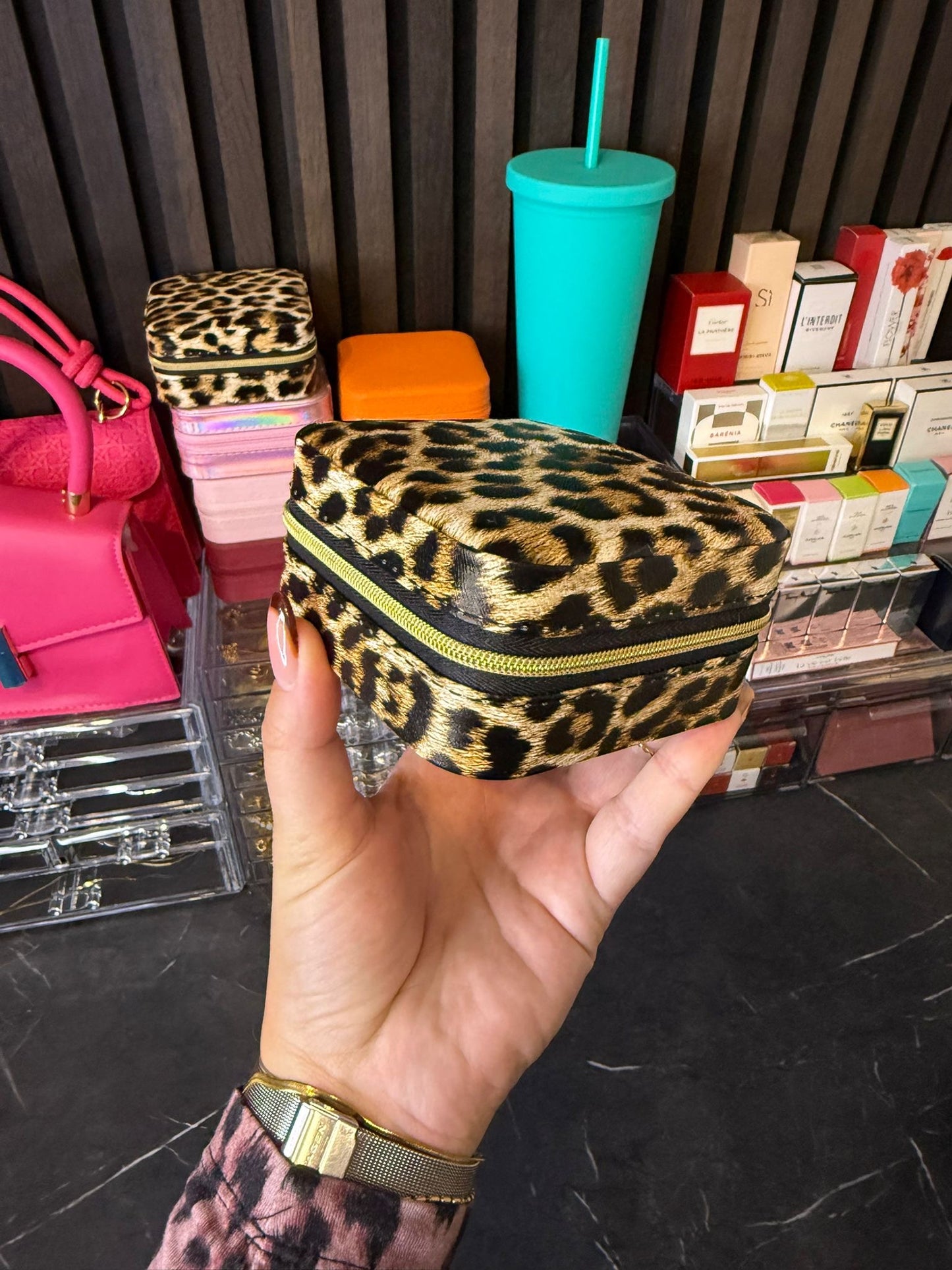Sieraden bewaardoos cheetah print