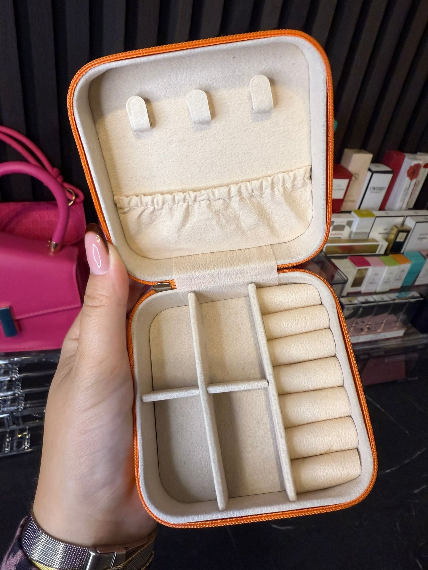 Sieraden bewaardoos oranje