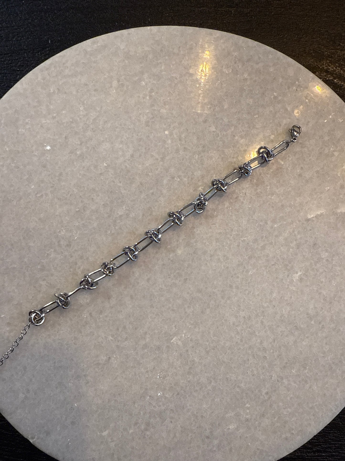 Armband knopen zilver