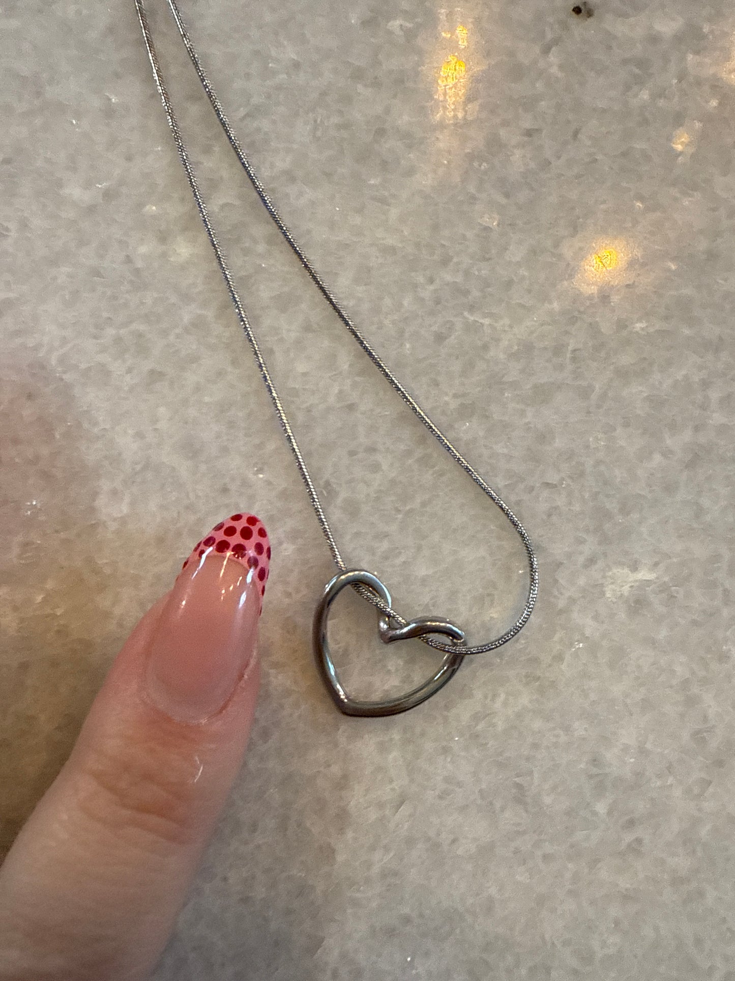 Ketting hart zilver