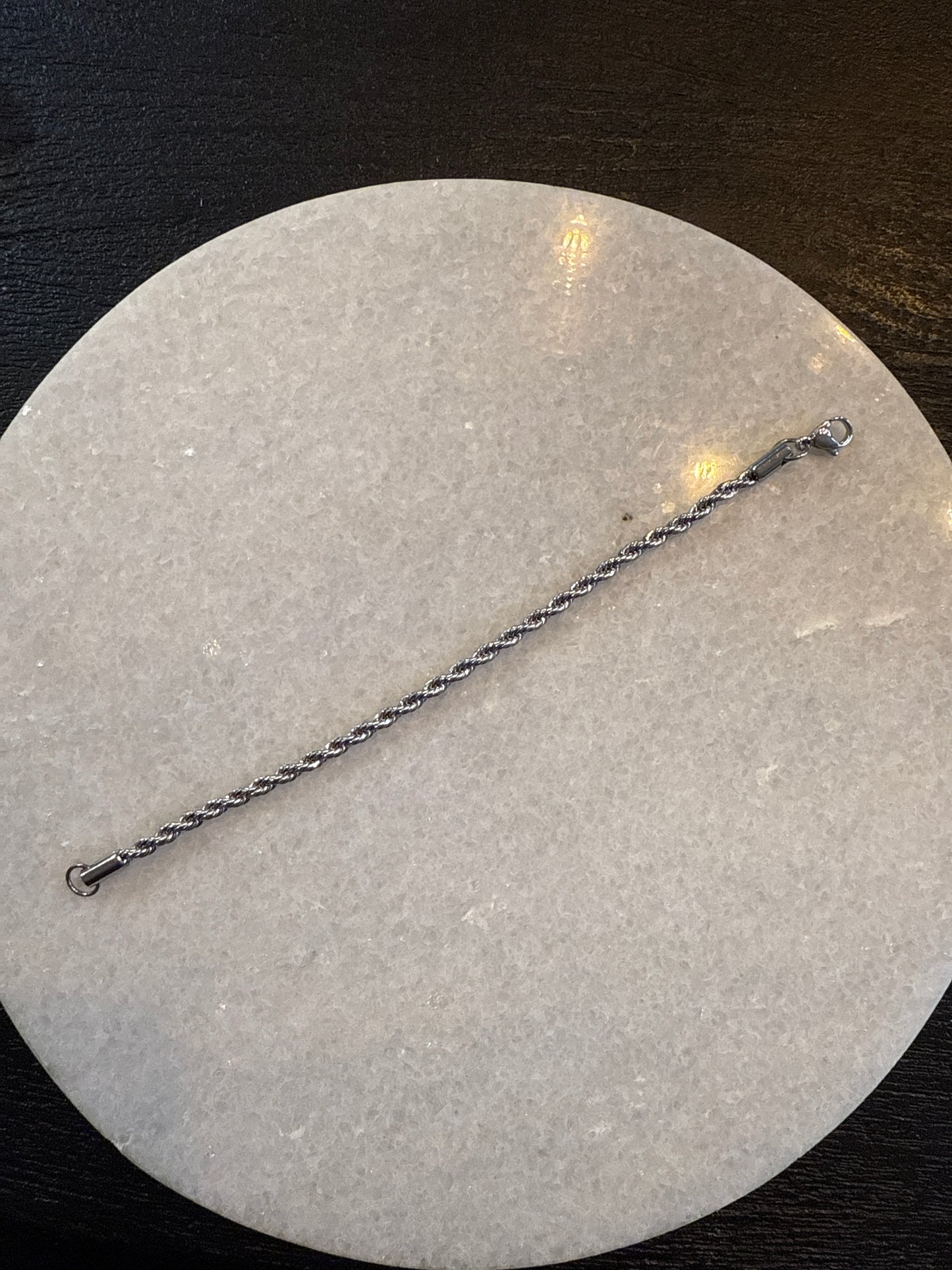 Armband woven zilver small