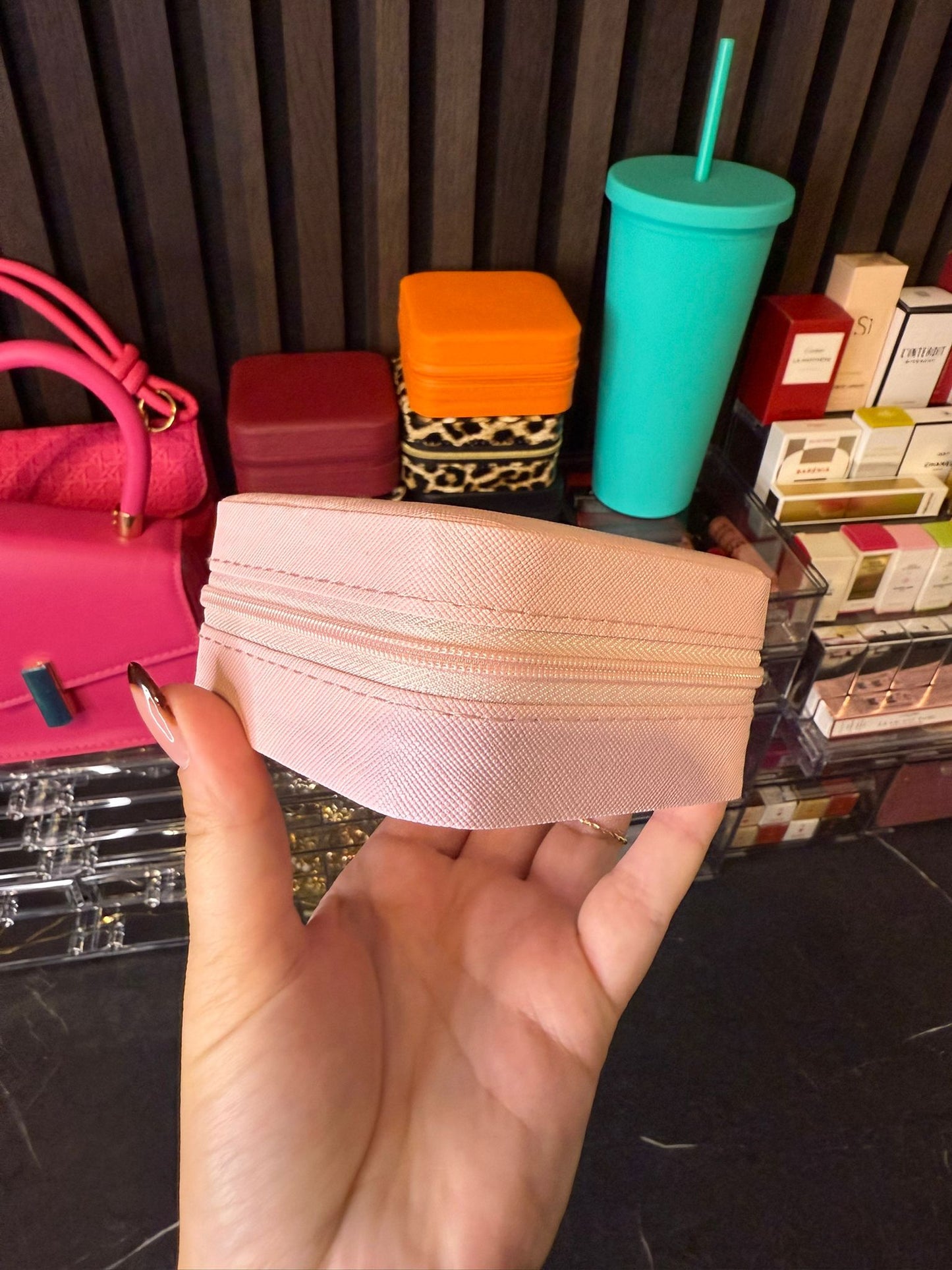 Sieraden bewaardoos roze