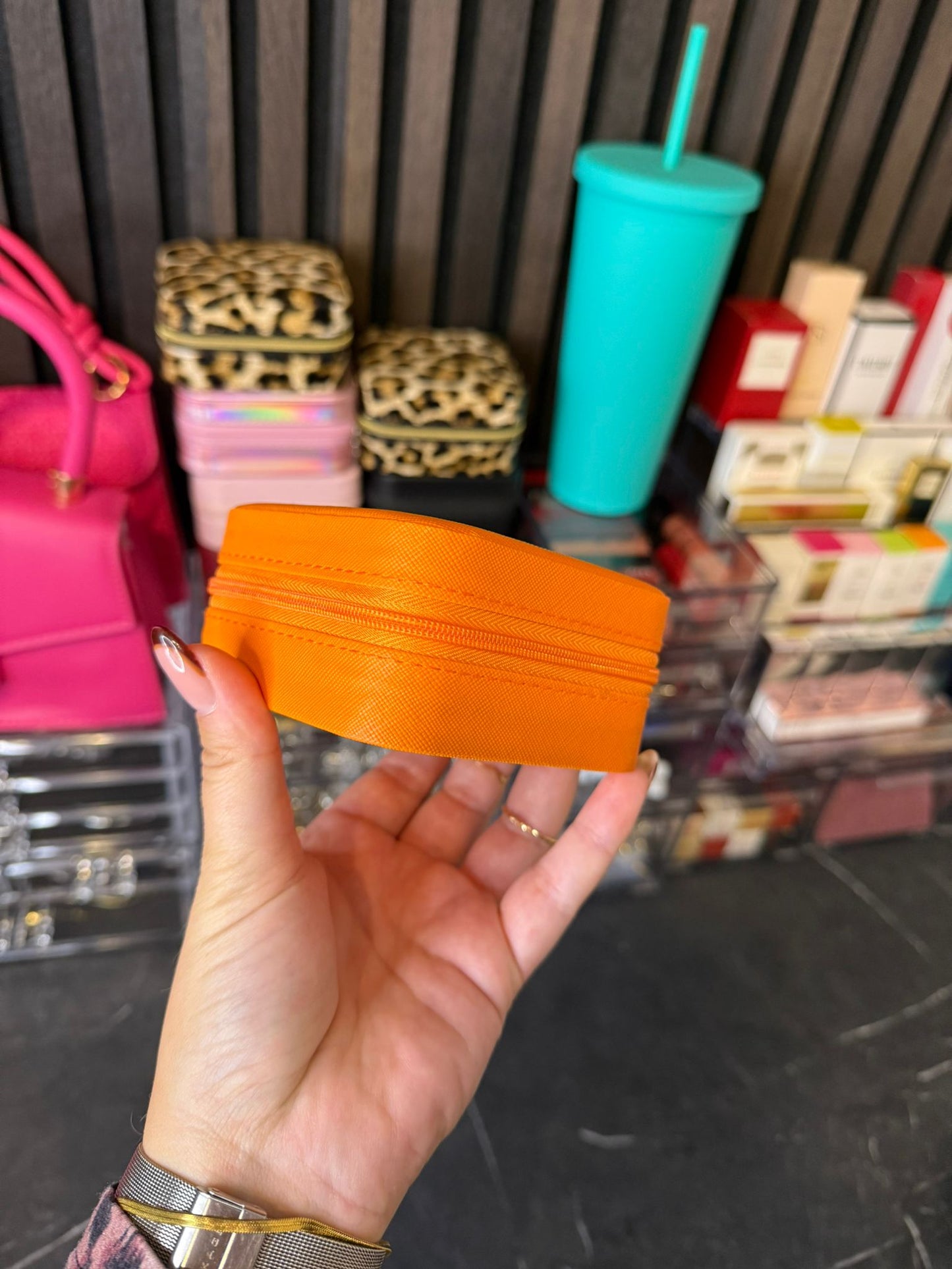 Sieraden bewaardoos oranje