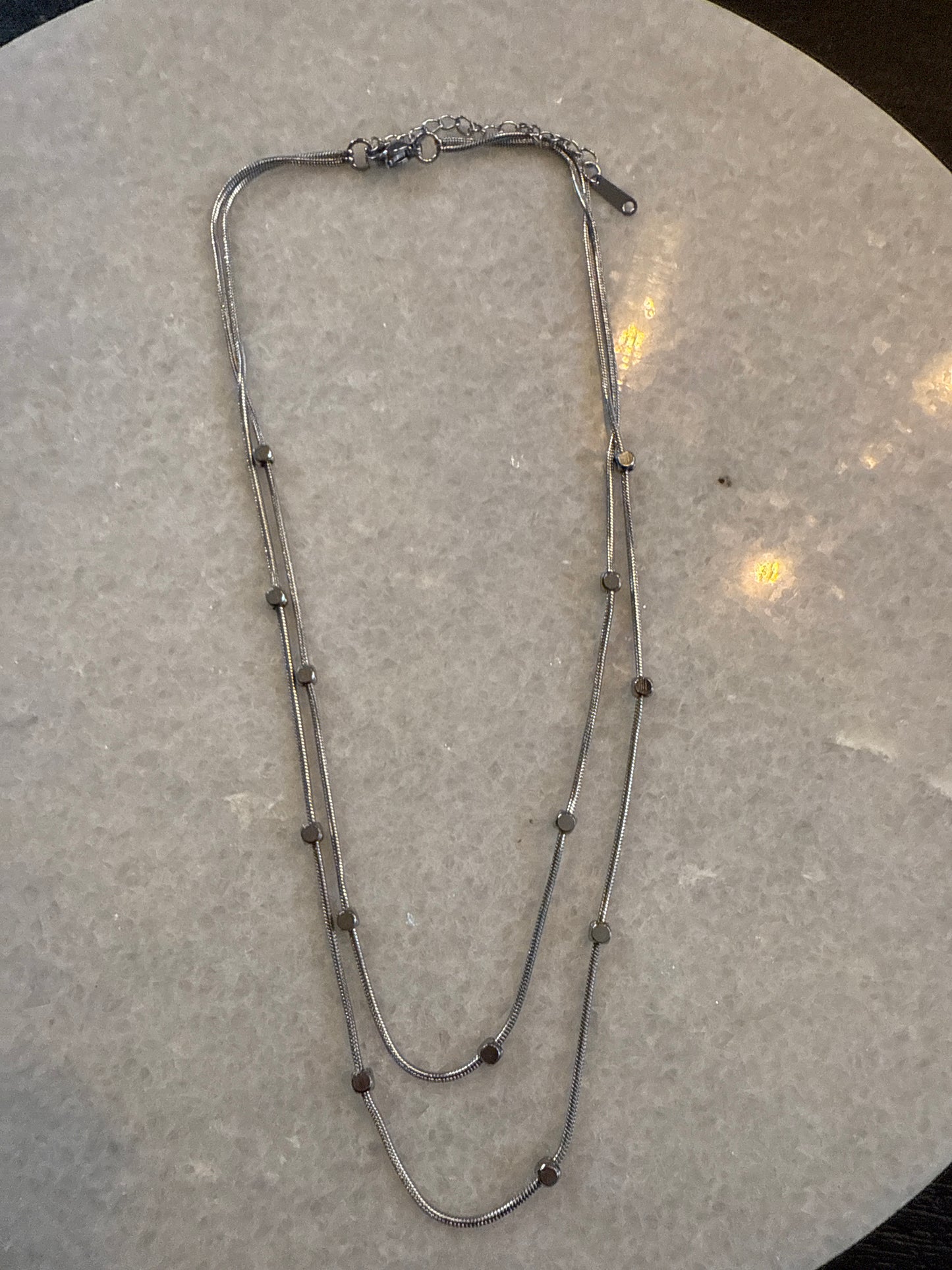 Ketting block chain zilver