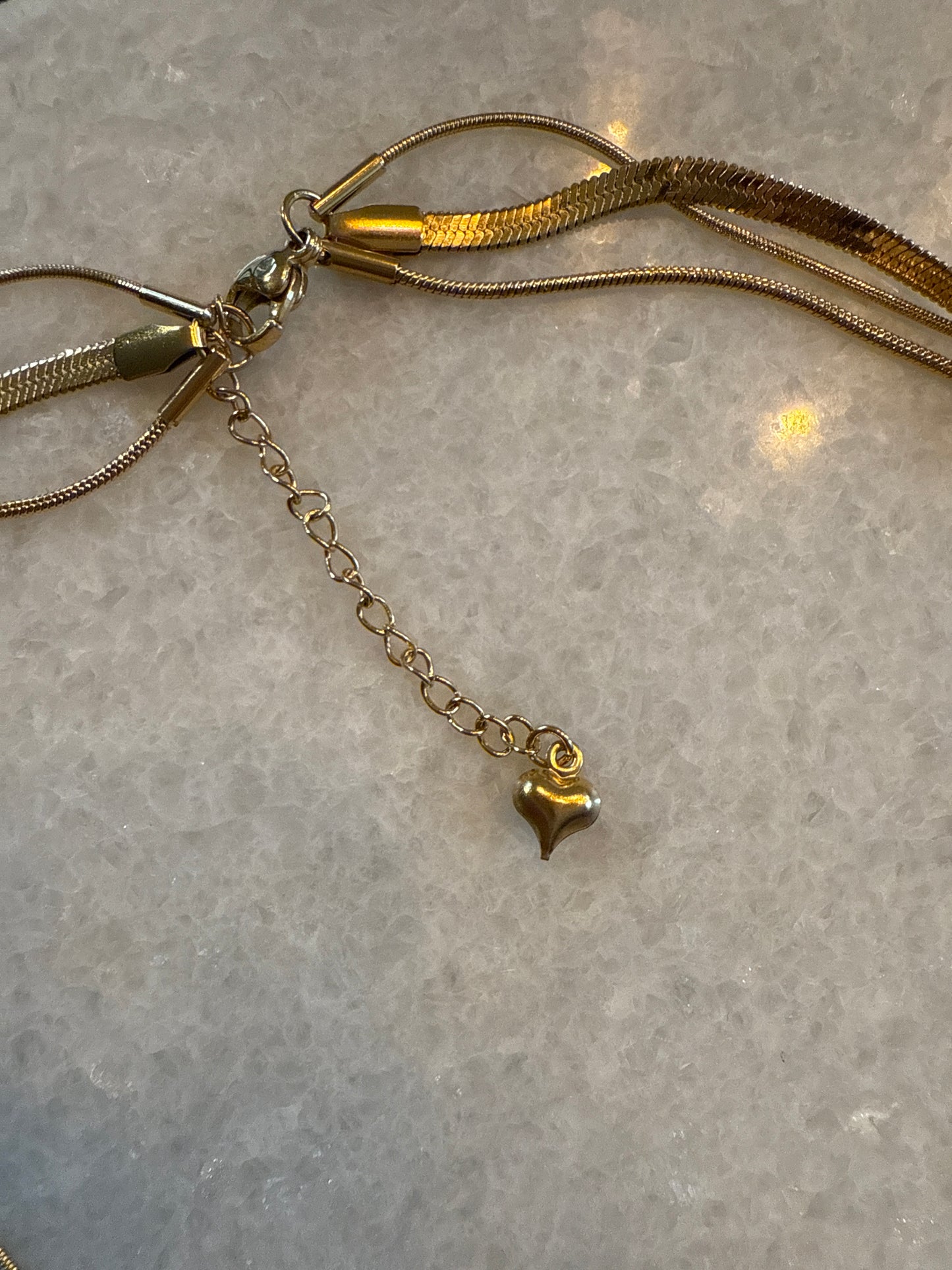 Ketting trippel chain goud