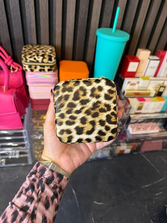 Sieraden bewaardoos cheetah print