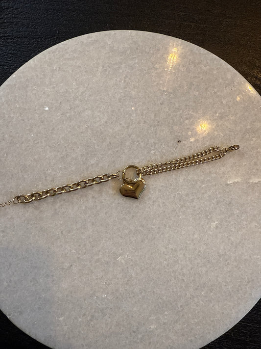 Armband hart goud