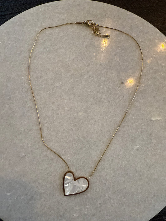Ketting parel hart goud