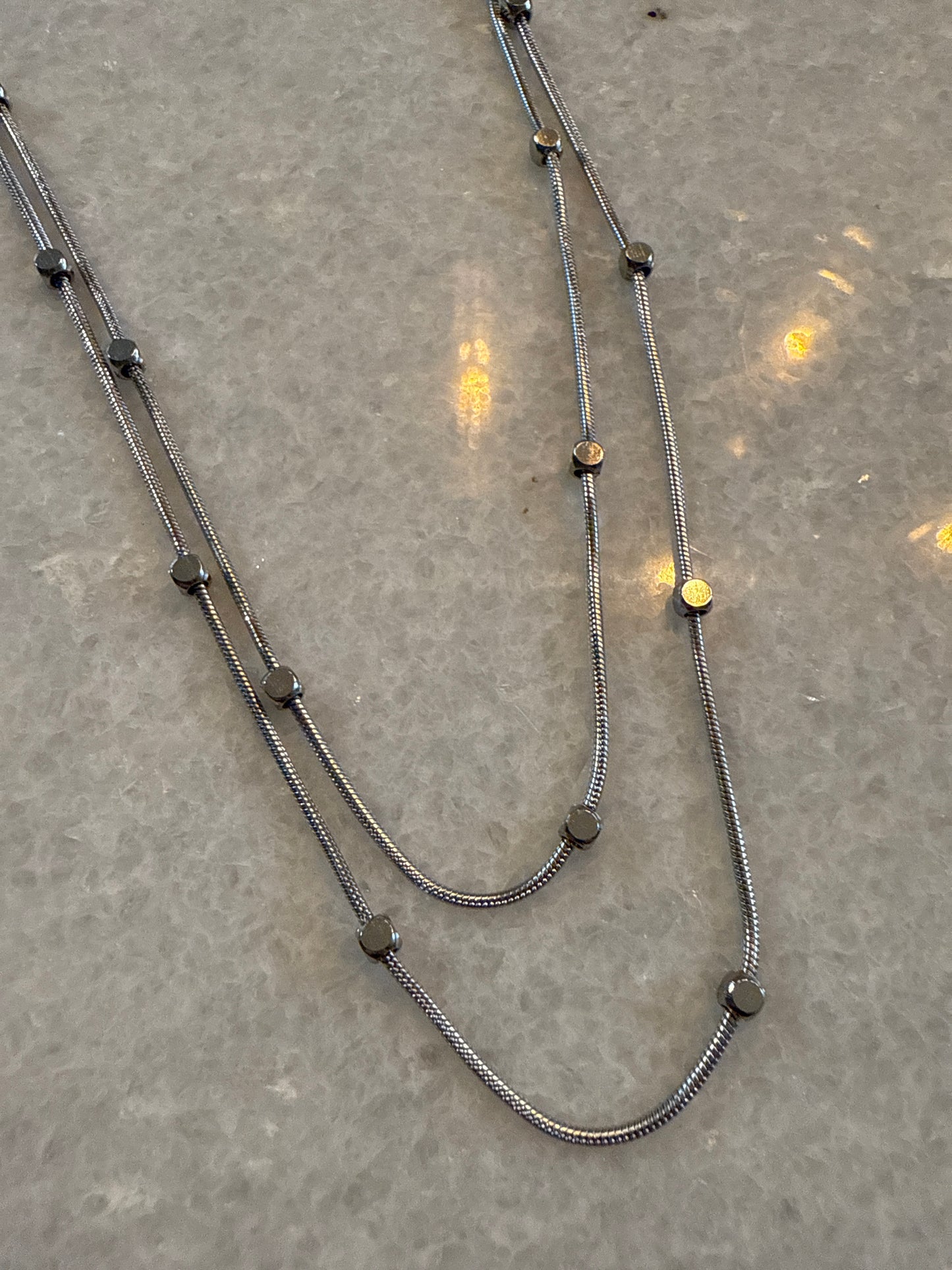 Ketting block chain zilver