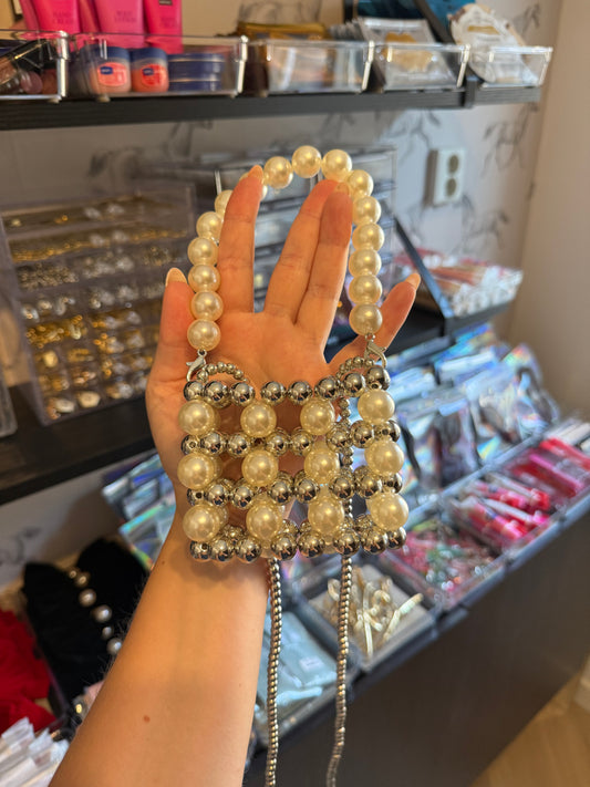 Mini Tasje Parels 🩶